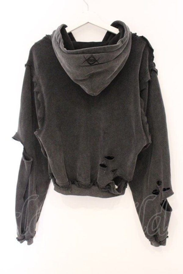 画像4: REFLEM / クロップドZIPパーカー F グレー O-26-04-11-050-PU-TO-YM-OS (4)