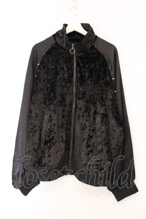 画像1: BACKSTAGE PASS / CAMELLIA(カメリア) バッククロススカジャン F ブラック O-26-04-11-052-PU-JA-YM-OS (1)