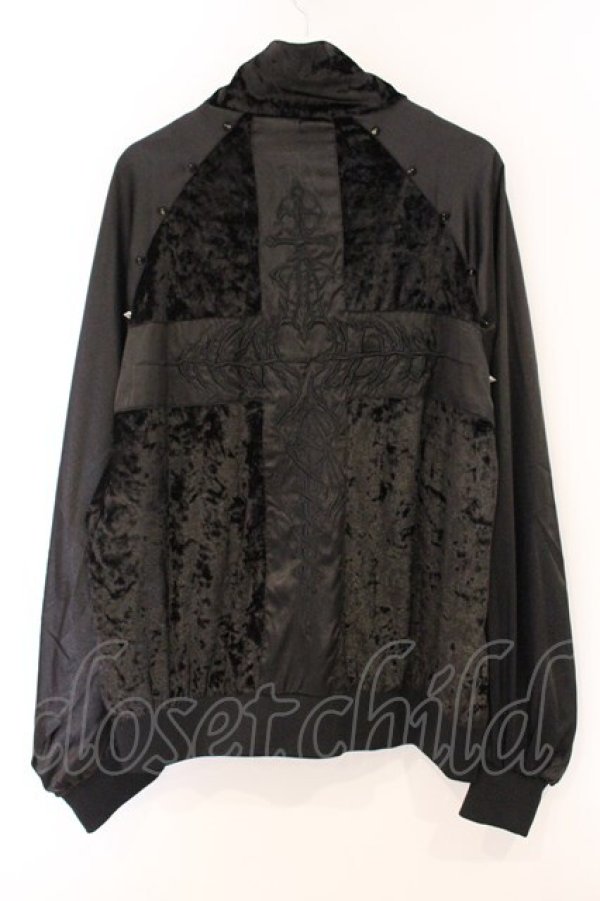 画像3: BACKSTAGE PASS / CAMELLIA(カメリア) バッククロススカジャン F ブラック O-26-04-11-052-PU-JA-YM-OS (3)