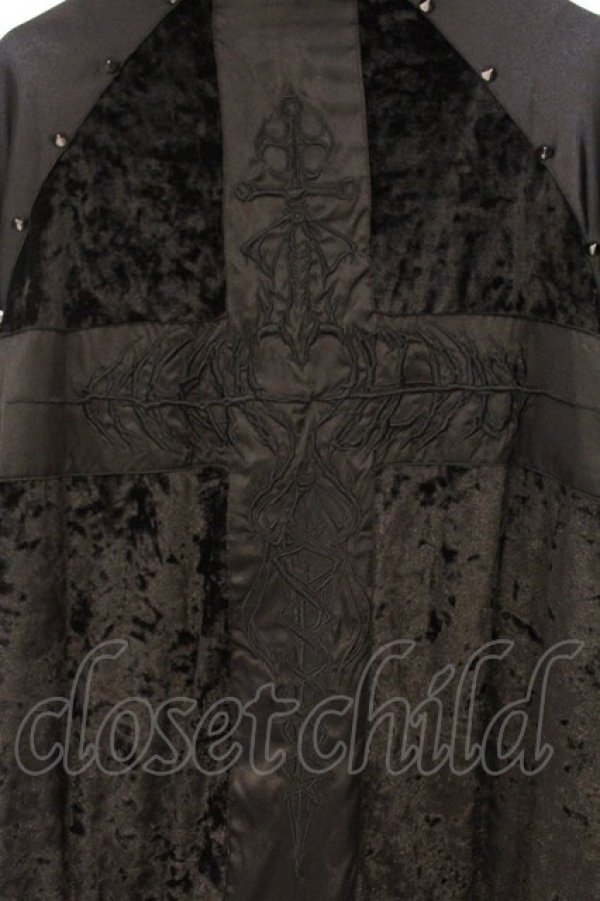 画像4: BACKSTAGE PASS / CAMELLIA(カメリア) バッククロススカジャン F ブラック O-26-04-11-052-PU-JA-YM-OS (4)