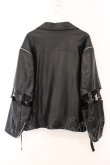 画像3: BACKSTAGE PASS / ROBO RIDER(ロボライダー)3WAY ビッグシルエットダブルライダース F ブラック O-26-04-11-054-PU-JA-YM-OS (3)