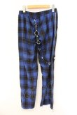 画像4: REFLEM / チェックハーネスパンツ  ブルー O-26-04-11-058-PU-PA-IG-OS (4)