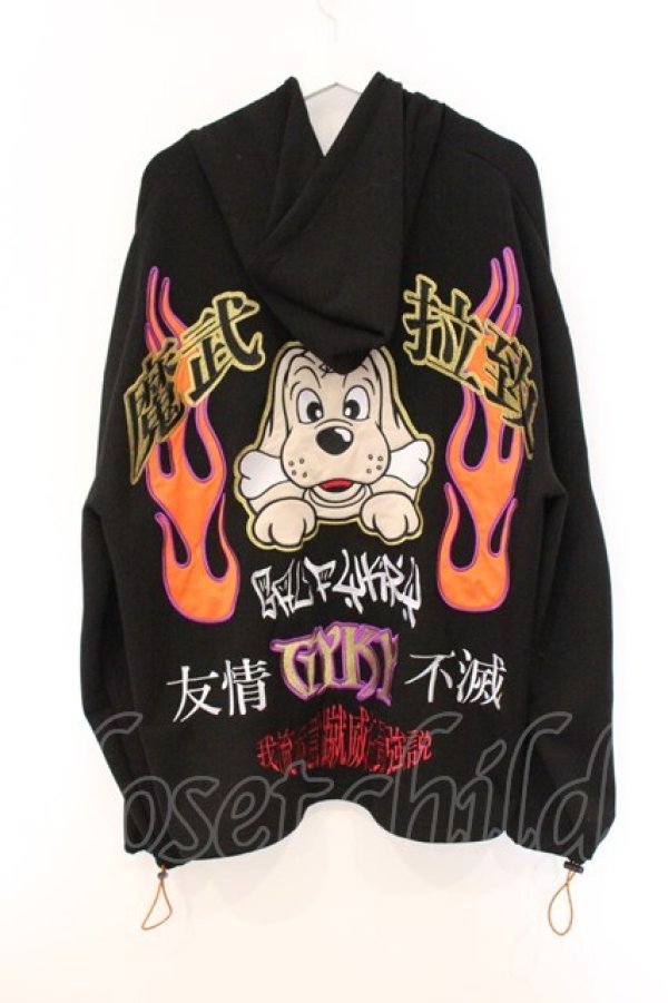 画像3: KRY CLOTHING / 【GALFY×XRN×KRYパーカ】  ブラック O-26-04-11-059-EL-TO-IG-OS (3)