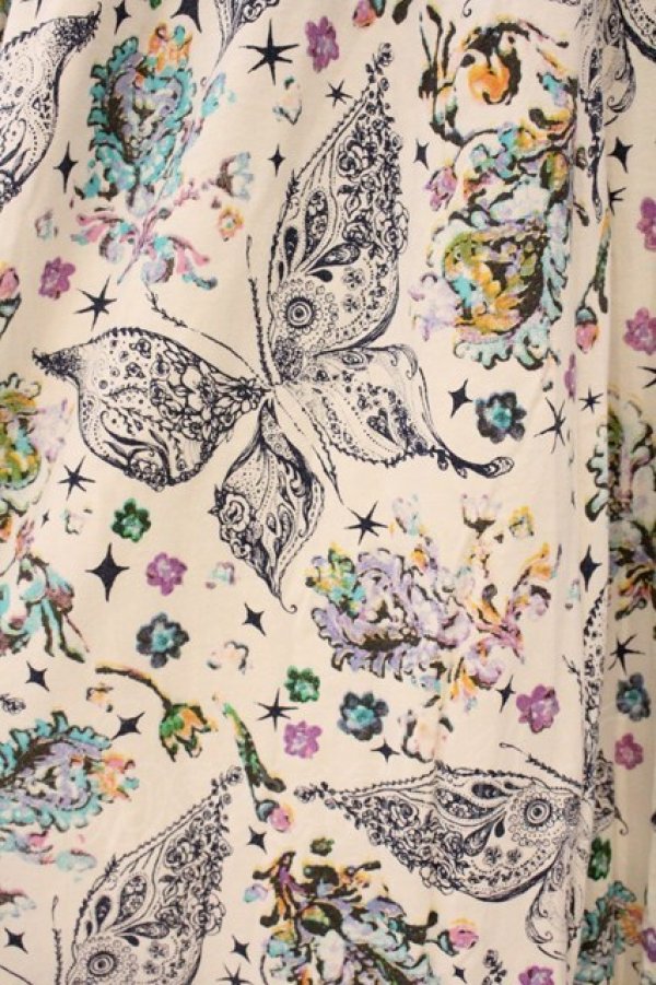 画像2: ALLOW / 総柄ノースリーブワンピース  オシロ O-26-04-11-007-PU-OP-IG-OS (2)