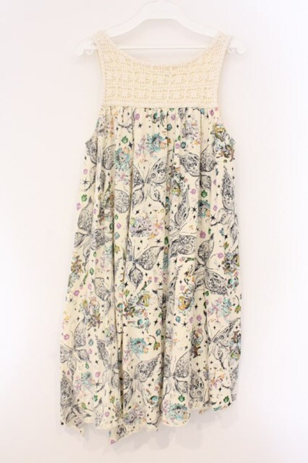 画像3: ALLOW / 総柄ノースリーブワンピース  オシロ O-26-04-11-007-PU-OP-IG-OS (3)