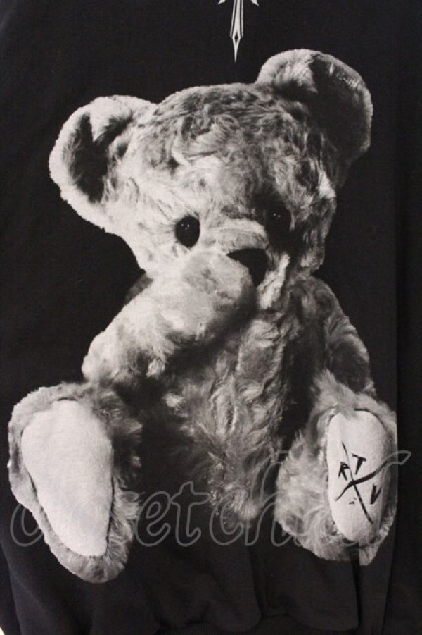 画像2: TRAVAS TOKYO / Furry bear half zip high neck H/S hoodie  ブラック O-26-04-11-064-PU-TO-IG-OS (2)