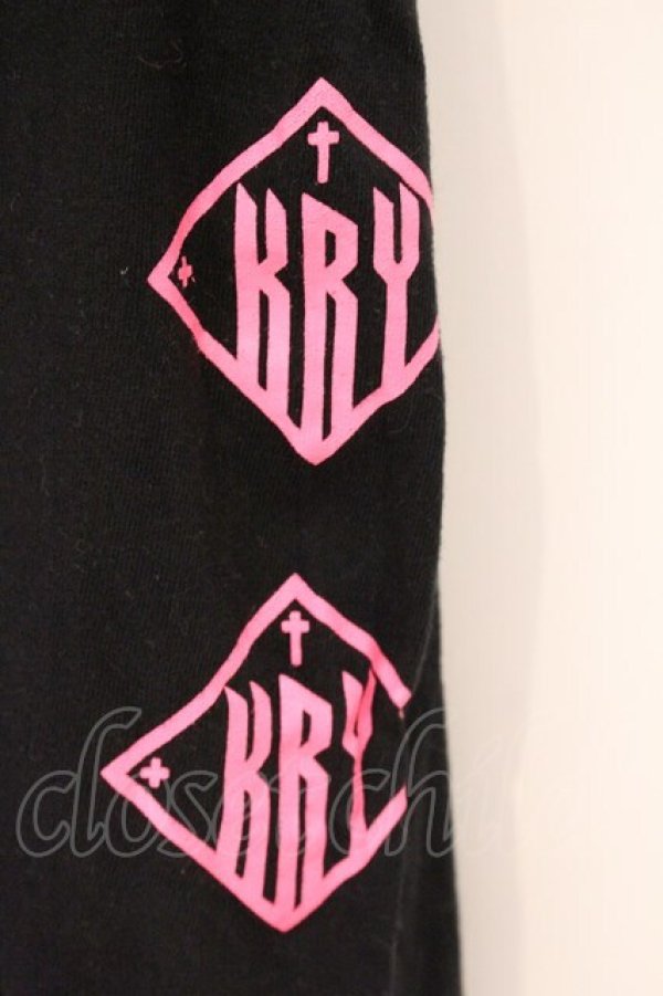 画像2: KRY CLOTHING / 「DAVIDE longT」ロンT  ブラック×ピンク O-26-04-11-066-EL-TO-IG-OS (2)