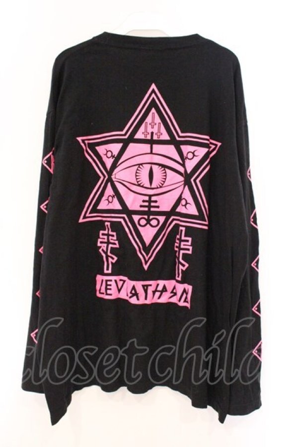 画像3: KRY CLOTHING / 「DAVIDE longT」ロンT  ブラック×ピンク O-26-04-11-066-EL-TO-IG-OS (3)