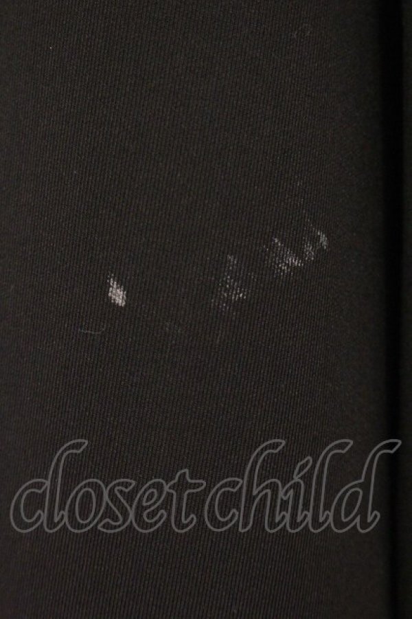 画像4: Drug Honey / フリルジャージワンピース  ブラック×ホワイト O-26-04-11-069-PU-OP-IG-OS (4)