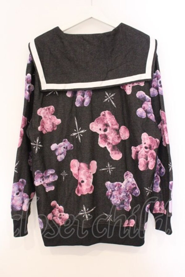 画像4: TRAVAS TOKYO / くまセーラーブルゾン  ブラック×パープル O-26-04-11-075-PU-JA-IG-OS (4)