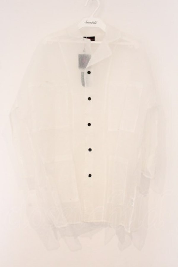 画像1: Drug Honey / オーガンジービッグブラウス  ホワイト O-26-04-11-077-PU-BL-IG-OS (1)