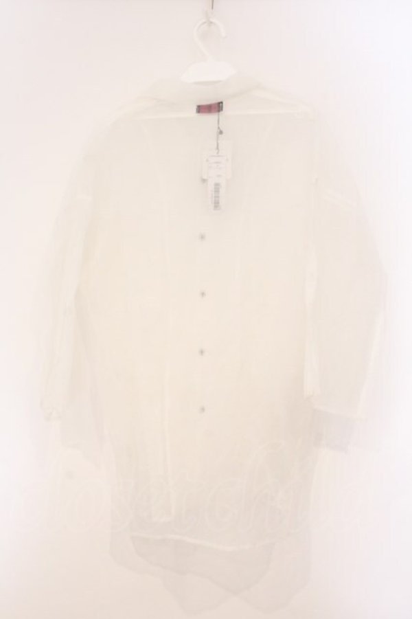 画像3: Drug Honey / オーガンジービッグブラウス  ホワイト O-26-04-11-077-PU-BL-IG-OS (3)