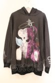 画像1: TRAVAS TOKYO / Angel & Devil bear Hoodie  ブラック O-26-04-11-081-PU-TO-IG-OS (1)