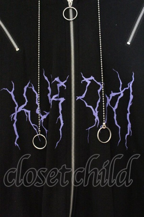 画像2: REFLEM / クロミ コラボ半袖パーカー  ブラック×パープル O-26-04-11-084-PU-TO-IG-OS (2)