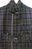 画像2: MILKBOY / ナイロン切り替えベルテッドジャケット  グリーン×パープルチェック O-26-04-11-086-MB-JA-IG-OS (2)
