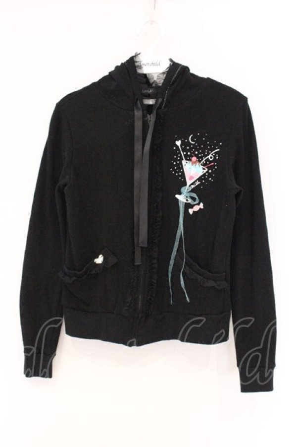 画像1: MILK / チェリーソーダパーカー  クロ O-26-04-11-010-ML-TO-IG-OS (1)