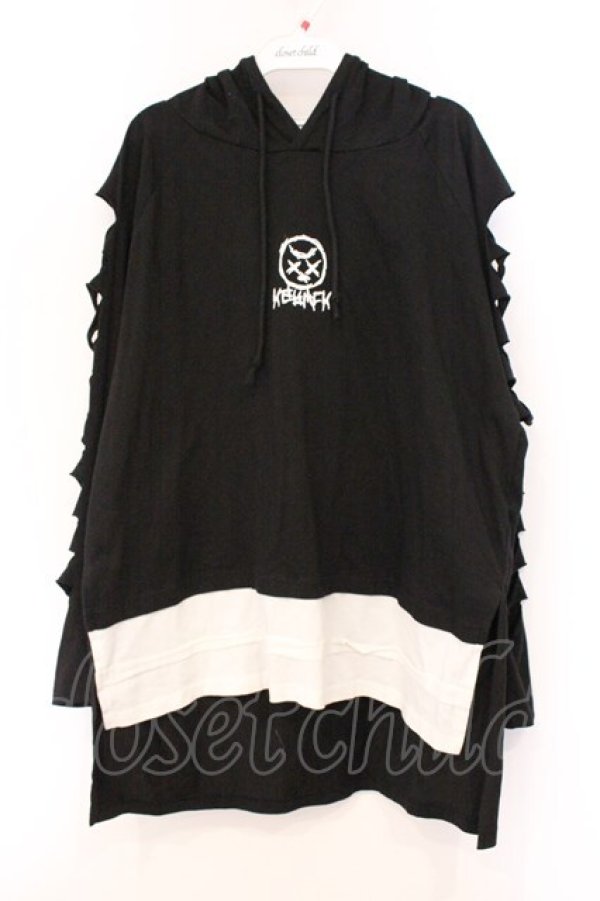 画像1: KRY CLOTHING / OINORI カットソー  ブラック×ホワイト O-26-04-11-088-EL-TO-IG-OS (1)