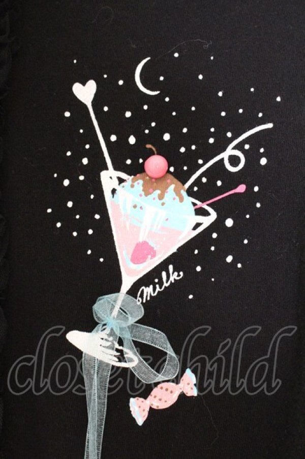 画像2: MILK / チェリーソーダパーカー  クロ O-26-04-11-010-ML-TO-IG-OS (2)