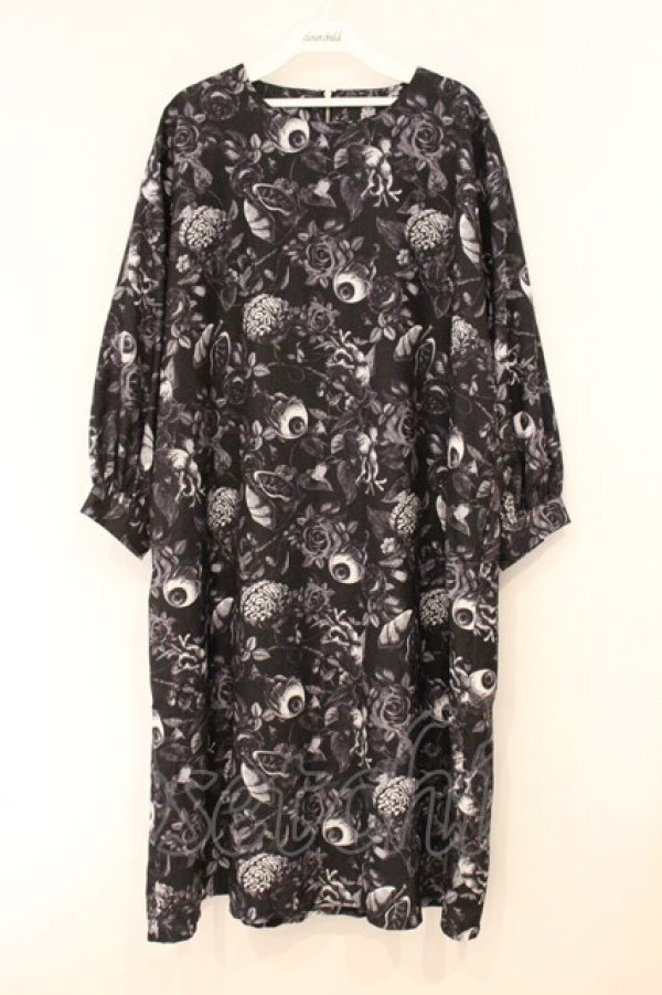 画像1: Drug Honey / 臓器の花園ジップワンピース  ブラック O-26-04-11-092-PU-OP-IG-OS (1)