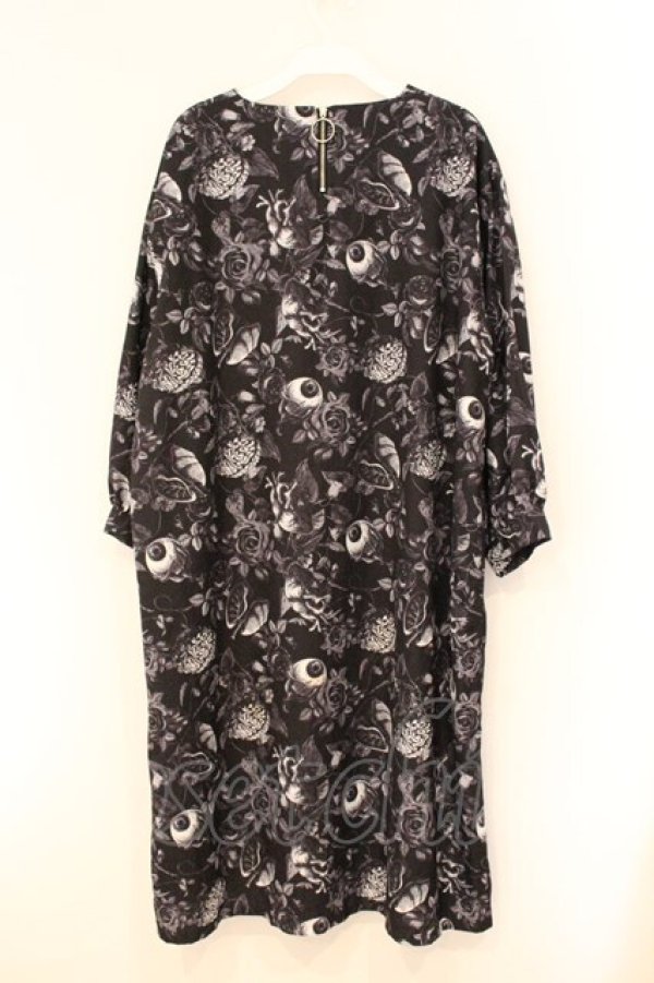 画像3: Drug Honey / 臓器の花園ジップワンピース  ブラック O-26-04-11-092-PU-OP-IG-OS (3)