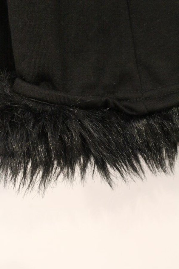 画像2: Drug Honey / ファーハーフパンツ  ブラック O-26-04-11-093-PU-PA-IG-OS (2)