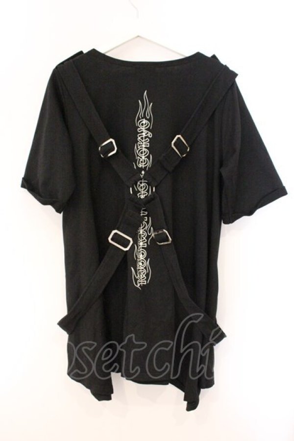 画像3: KRY CLOTHING / 「PARASYU」パラシュートTシャツ  ブラック O-26-04-11-095-EL-TO-IG-OS (3)