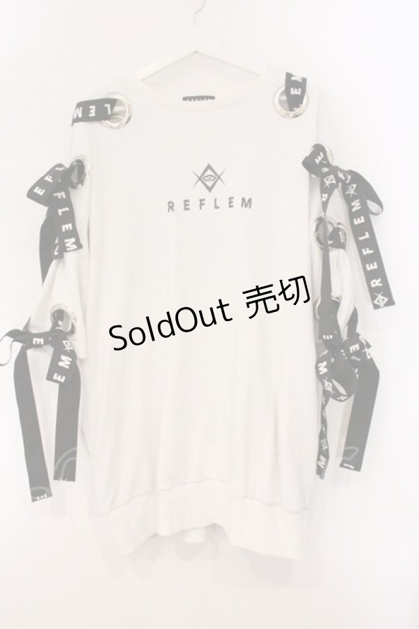 画像1: REFLEM / レースアップスウェット  ホワイト O-26-04-11-096-PU-TO-IG-OS (1)