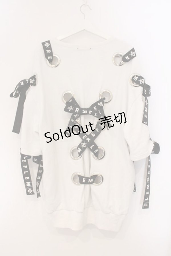 画像3: REFLEM / レースアップスウェット  ホワイト O-26-04-11-096-PU-TO-IG-OS (3)