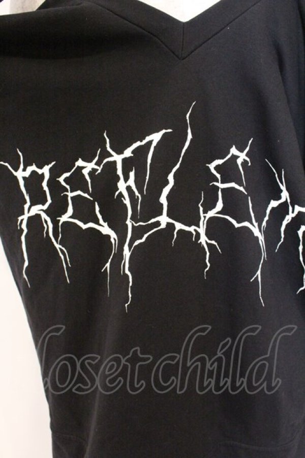 画像4: REFLEM / オフショルダーベルトTシャツ/カットソー  ブラック O-26-04-11-103-PU-TO-IG-OS (4)