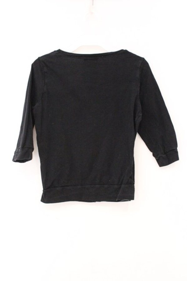 画像3: MILK / ロゴ刺繍ハートボタンカーディガン  クロ O-26-04-11-012-ML-TO-IG-OS (3)