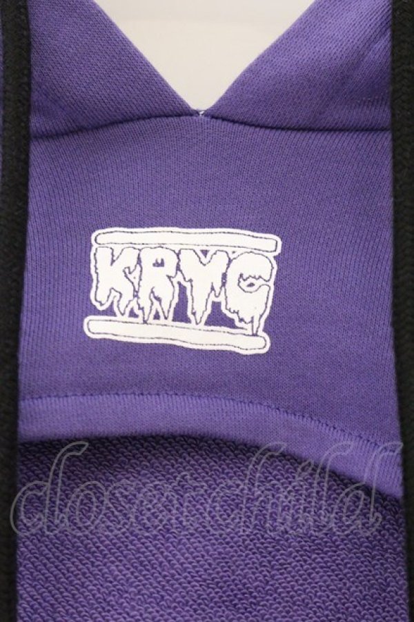 画像2: KRY CLOTHING / 「CHCH」ショート丈パーカー&インナーSET  パープル O-26-04-11-013-EL-TO-IG-OS (2)