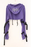 画像4: KRY CLOTHING / 「CHCH」ショート丈パーカー&インナーSET  パープル O-26-04-11-013-EL-TO-IG-OS (4)