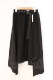 画像1: LISTEN FLAVOR / ショーパン付レイヤードヘムラインスカート  ブラック O-26-04-11-016-PU-PA-IG-OS (1)