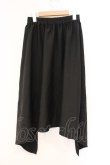 画像2: LISTEN FLAVOR / ショーパン付レイヤードヘムラインスカート  ブラック O-26-04-11-016-PU-PA-IG-OS (2)