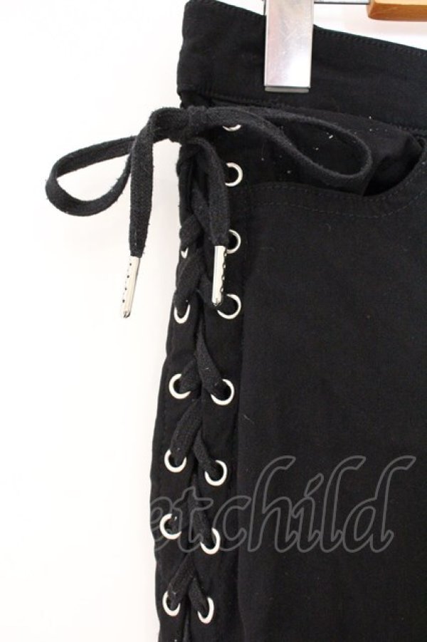 画像2: REFLEM / レースアップストレッチスニキー  ブラック O-26-04-11-017-PU-PA-IG-OS (2)