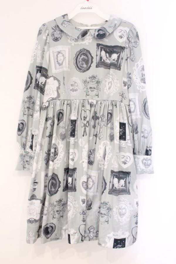 画像1: MILK / WALL DECOドレス  グレー O-26-04-11-019-ML-OP-IG-OS (1)