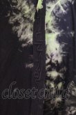 画像2: PUNK RAVE / Tie Dye Two Spliced Plaid Hoodie  ブラック×グリーン O-26-04-11-021-PU-TO-IG-OS (2)