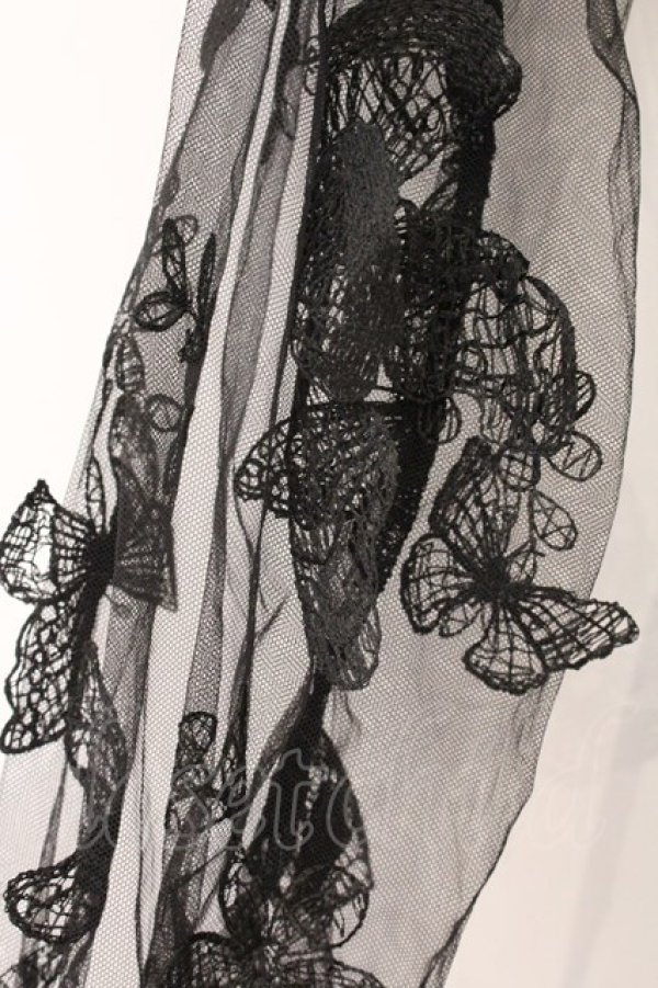 画像2: DARK IN LOVE / Gothic sexy off-shoulder lacey sleeves dress S ブラック O-26-04-11-024-PU-OP-IG-OS (2)