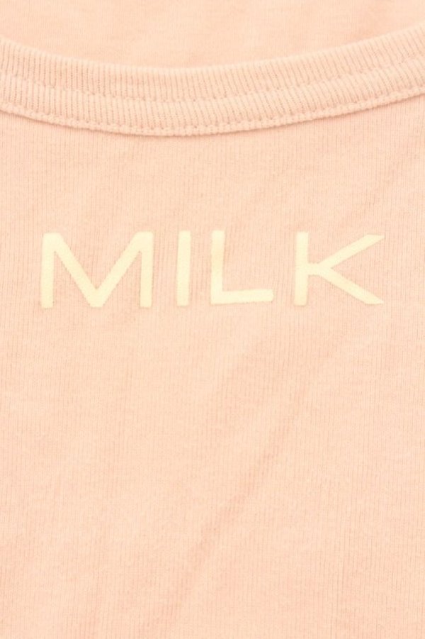 画像2: MILK / ロゴカットソー  ピンク O-26-04-11-003-ML-TO-IG-OS (2)