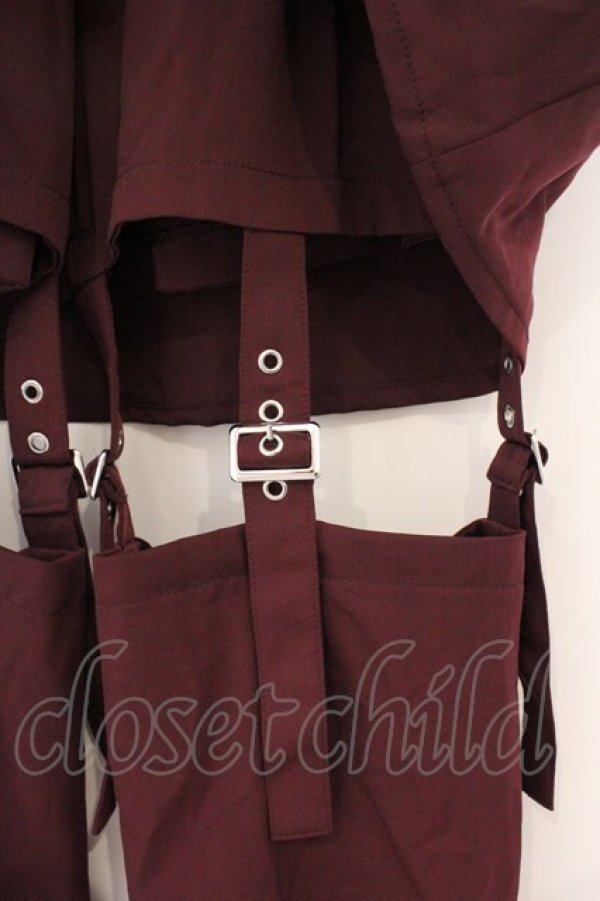 画像2: Jamieエーエヌケー / レッグウォーマースカパン  ワイン O-26-04-11-025-0-PA-IG-OS (2)