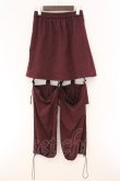 画像3: Jamieエーエヌケー / レッグウォーマースカパン  ワイン O-26-04-11-025-0-PA-IG-OS (3)