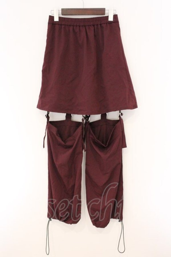 画像3: Jamieエーエヌケー / レッグウォーマースカパン  ワイン O-26-04-11-025-0-PA-IG-OS (3)