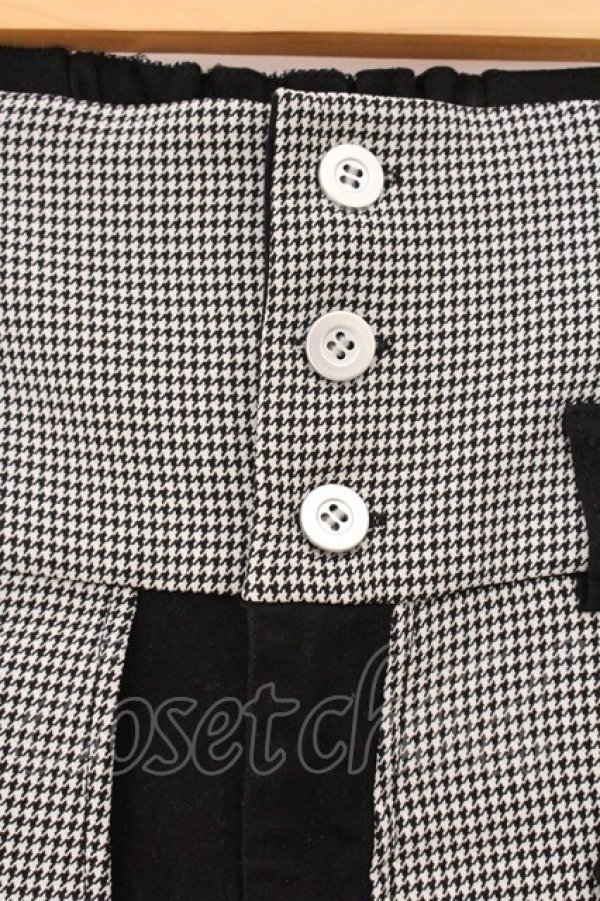 画像2: CuLLt / Switching Sarrouelパンツ  ブラック×千鳥格子 O-26-04-11-026-PU-PA-IG-OS (2)