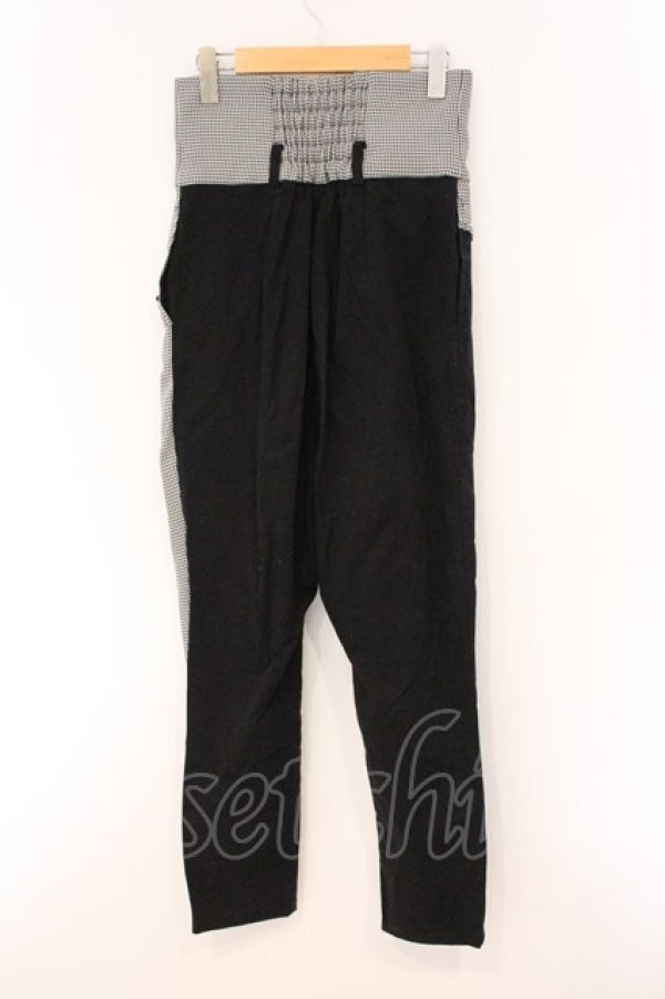 画像3: CuLLt / Switching Sarrouelパンツ  ブラック×千鳥格子 O-26-04-11-026-PU-PA-IG-OS (3)