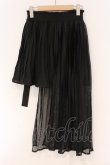 画像4: REFLEM / ロゴテープアシメスカート  ブラック O-26-04-11-027-PU-SK-IG-OS (4)