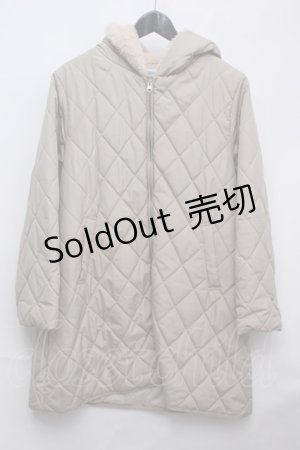 画像: PINK HOUSE / COAT フード付き中綿コート  ベージュ S-23-11-13-050-LO-CO-AS-ZT-C011