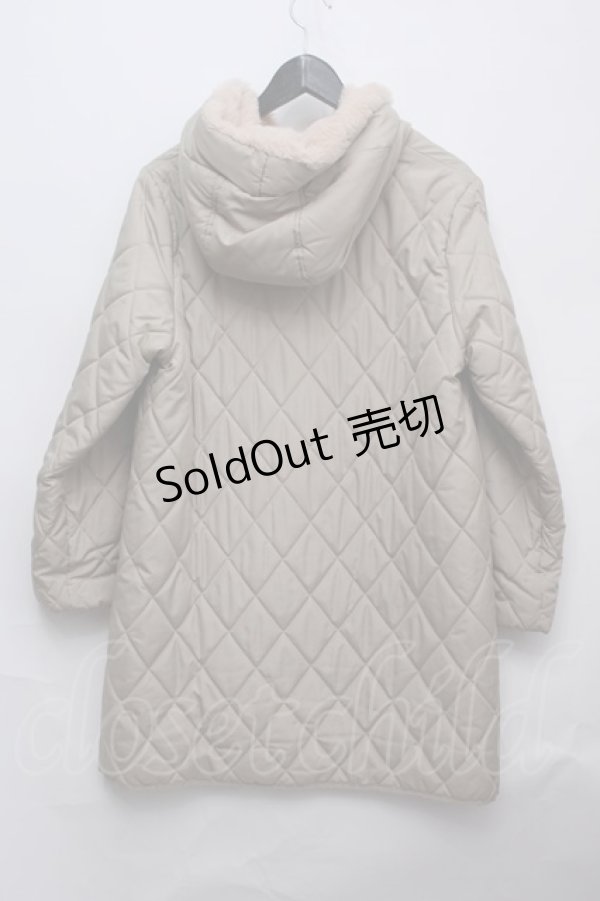 画像2: PINK HOUSE / COAT フード付き中綿コート  ベージュ S-23-11-13-050-LO-CO-AS-ZT-C011 (2)