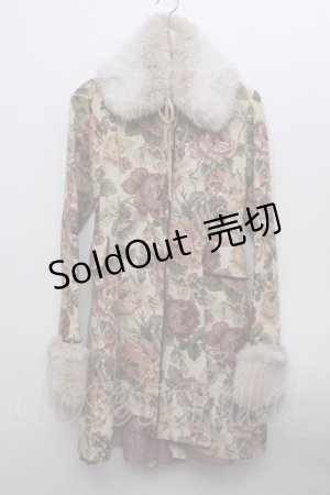 画像: Victorian maiden / COAT ケープ付きゴブランコート  ベージュ S-23-12-13-093-CL-CO-AS-ZS