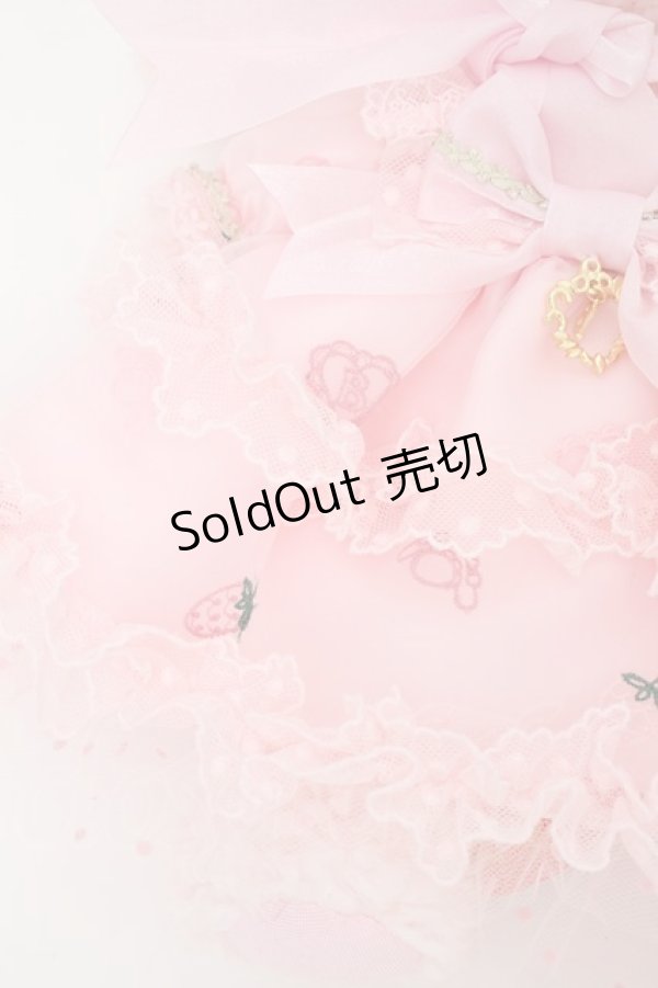 画像3: BABY,THE STARS SHINE BRIGHT / Mariee de Kumya    Le Jardin de Fraises うさくみゃちゃんポシェット  ピンク S-24-01-25-056-BA-JA-UT-ZS (3)