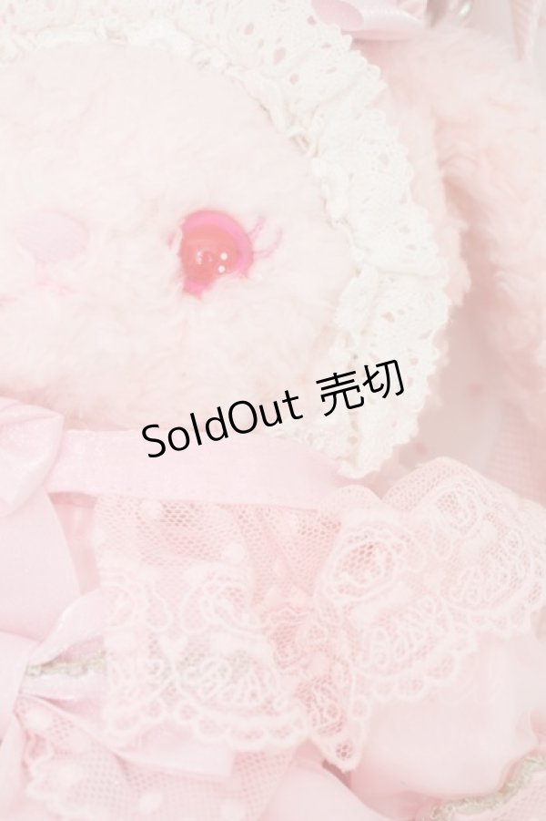 画像4: BABY,THE STARS SHINE BRIGHT / Mariee de Kumya    Le Jardin de Fraises うさくみゃちゃんポシェット  ピンク S-24-01-25-056-BA-JA-UT-ZS (4)